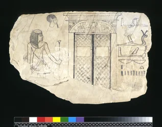 Ostracon, Nouvel Empire, c.1295-c.1186 av. J.-C.