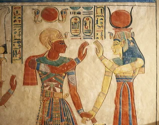 Égypte, Louxor, Thèbes antique, vallée des Reines, tombe d