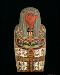 Cartonnage de momie de Nespanetjerepenere (détail)