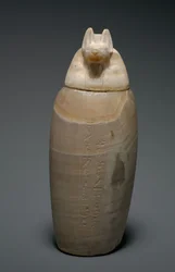 Vase canope à tête de chacal, 664-525 av. J.-C.
