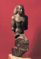 Statue de Iahmes Saneith, un haut fonctionnaire, période Saïte, c.570-526 av. J.-C.