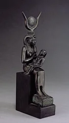 La déesse Isis allaitant le jeune Horus, Basse Époque