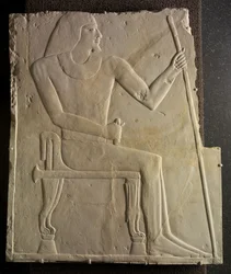 Relief de Nyankhnesut assis, de Saqqarah, c.2311-2281 av. J.-C.