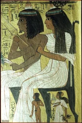 Égypte ancienne, peinture murale, tombeau de Sennedjem, tombeau des Nobles, Thèbes, Deir el Medina