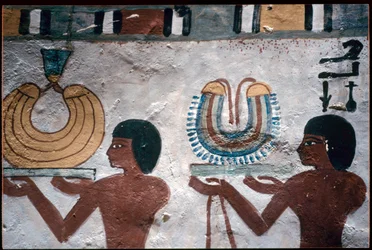 Égypte ancienne, peinture murale, tombe de Sennufer, tombe des nobles, Thèbes
