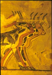 Égypte ancienne, Peinture murale, Tombe de Sennufer, Tombe des Nobles, Thèbes