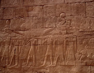 Antiquité égyptienne : relief du temple de Karnak, Louxor, Égypte