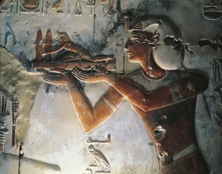 Relief peint de pharaon