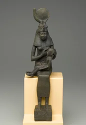 Statuette assise d