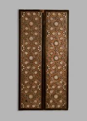 Deux panneaux incrustés d