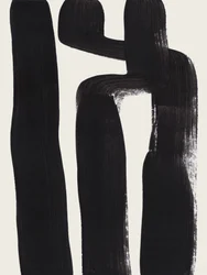 Gestes noirs abstraits