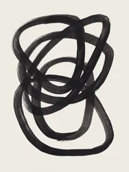 Lignes abstraites noires