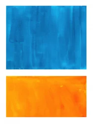 Bloc de couleur bleu-orange