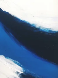 Vague bleue profonde - Abstrait