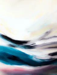 Abstrait « Océan bleu ondulant »