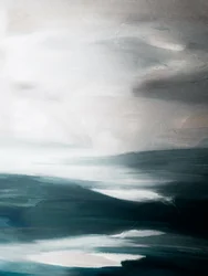Paysage marin abstrait et serein