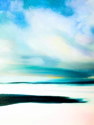 Horizon bleu serein