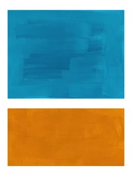 Blocs de couleur bleu sarcelle et orange