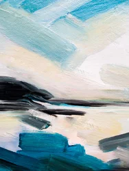 Abstrait côtier serein