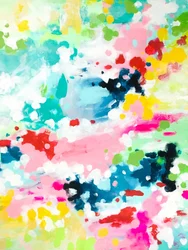 Éclaboussures abstraites aux couleurs vives