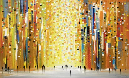 Promenade dans la ville abstraite