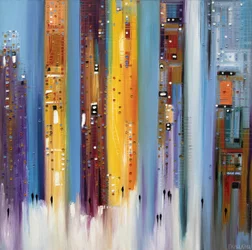 Promenade dans une ville haute en couleur