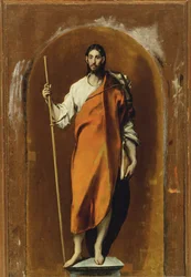 Saint Jacques, apôtre et pèlerin (peinture sur toile)