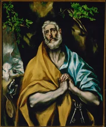 Les larmes de saint Pierre (peinture sur toile)