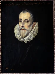 Portrait de Rodrigue Vazquez, Président du Conseil des Finances et de Castille