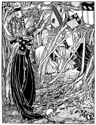 Une illustration pour Sir Lancelot Du Lac, 1898