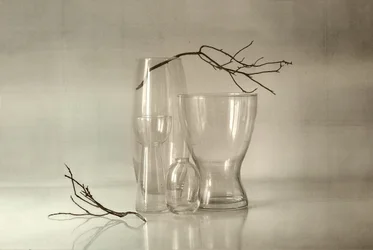 Nature morte sereine en verre