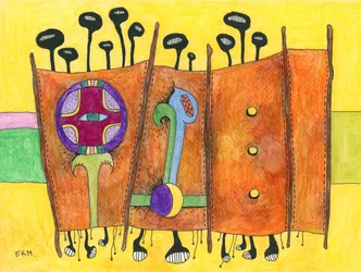 Œil tribal éclatant