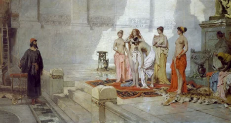 Zeuxis et les jeunes filles de Crotone, par Eleuterio Pagliano (1826-1903)
