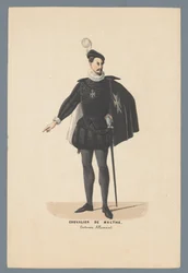 Chevalier de Malte, costume allemand