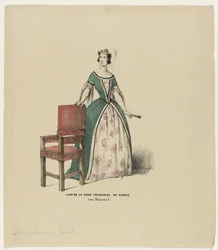 Dame de la cour française XVIe siècle, sous François I