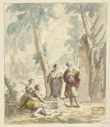Abraham recevant les trois anges