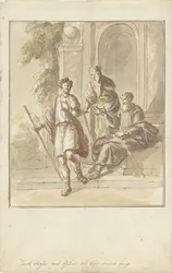 Jacob fuyant la maison de ses parents