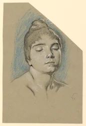 Dessin, esquisse de portrait d