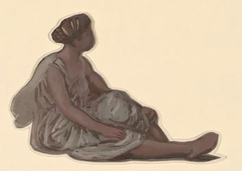 Étude pour des filles grecques se baignant, vers 1872