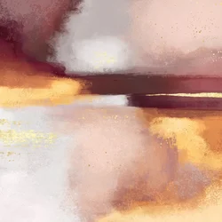 Abstrait « Golden Blush »