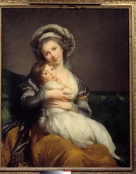 Madame Vigée-Le Brun et sa fille, Jeanne Marie-Louise (1780-1819) Peinture de Marie Élisabeth Louise Vigée Le Brun (ou Vigée-Lebrun ou Vigée Lebrun) (1755-1842). 1789 Dim. 1,05 x 0,84 Musée du Louvre, Paris
