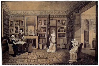 Salon dans la maison Baryatinsky à Altona, 1807