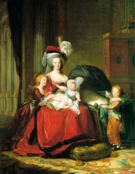 Marie-Antoinette et ses enfants, 1787.