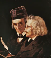 Portrait des frères Jacob et Wilhelm Grimm