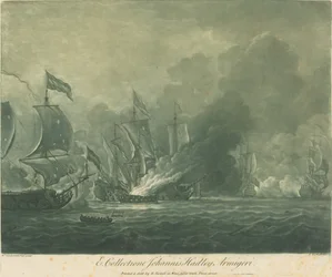 Scène de navigation de la collection de John Hadley, années 1720