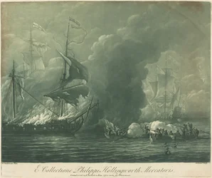 Scène de navigation de la collection de Philip Hollingworth, années 1720