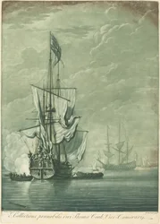 Scène de navigation de la collection de Thomas Cook, années 1720