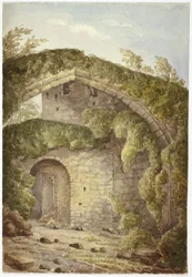 Intérieur du château de Conway