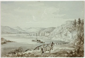 Sur le Rhin (recto), et Mère et enfant (verso)