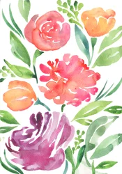Fleurs sauvages, 2018 (aquarelle)